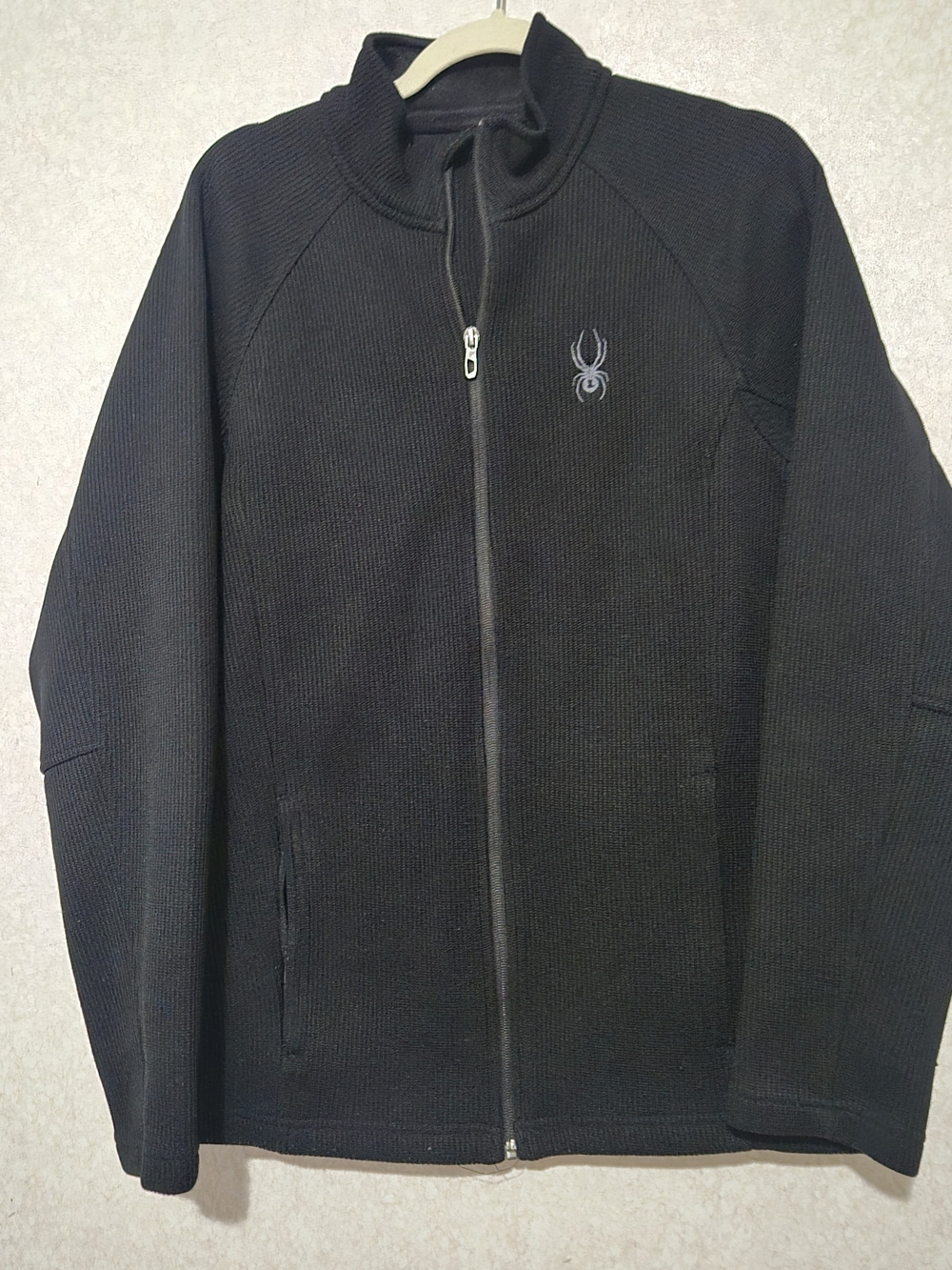 Spyder Men's Full-Zip Black Sweater Jacket-Size:L